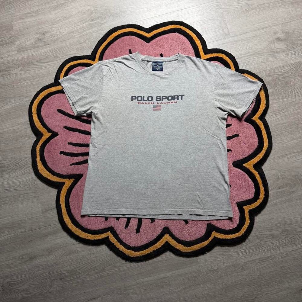 Vintage 90’s Ralph Lauren Polo Sport Spellout Graphic Logo T-shirt Size Medium